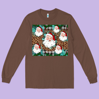 Santa Long Sleeve Tee Designed By Jahusdesignshop