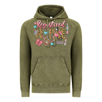 Vintage Olive Registered Nurse Vintage Hoodie - LillyAllenDesigns
