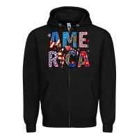 Black america 4th of july Zipper Hoodie - Artiststas