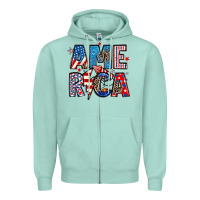 Seafoam america 4th of july Zipper Hoodie - Artiststas