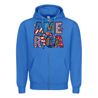 True Royal america 4th of july Zipper Hoodie - Artiststas
