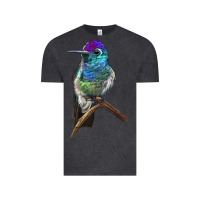 Vintage Black Rivoli`s Hummingbird Vintage Tee - LillyAllenDesigns