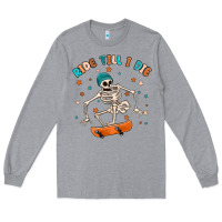 Heather Grey ride till i die Long Sleeve Tee - MaliasSmallBusiness