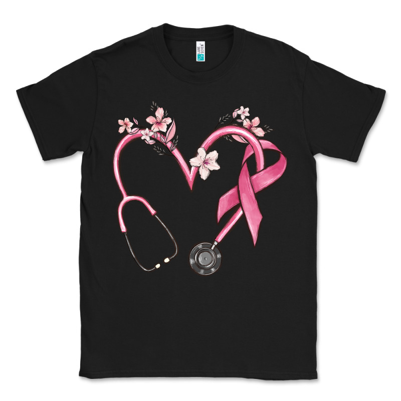 Stethoscope Nurse Medical Breast Cancer Awareness Classic Tee by MaliasSmallBusiness | Teevron