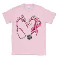 Bubblegum Pink stethoscope nurse medical breast cancer awareness Classic Tee - MaliasSmallBusiness