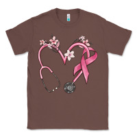 Chestnut stethoscope nurse medical breast cancer awareness Classic Tee - MaliasSmallBusiness