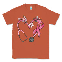 Copper stethoscope nurse medical breast cancer awareness Classic Tee - MaliasSmallBusiness