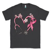 Smoke stethoscope nurse medical breast cancer awareness Classic Tee - MaliasSmallBusiness