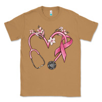 Toasted Coconut stethoscope nurse medical breast cancer awareness Classic Tee - MaliasSmallBusiness