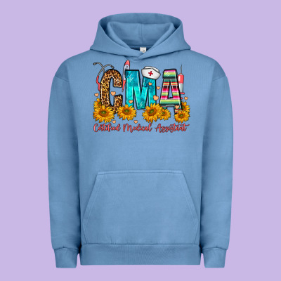 Cma Certified Medical Assistant Urban Hoodie Designed By Fadigitalartstudio