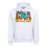 White CMA Certified Medical Assistant Urban Hoodie - FaDigitalArtStudio