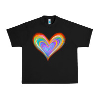 Black Watercolor Pride Heart Urban Heavy Tee - Jasminsmagicworld