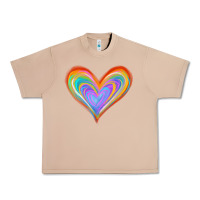 Burro Watercolor Pride Heart Urban Heavy Tee - Jasminsmagicworld