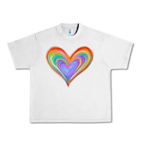 Lunar Rock Watercolor Pride Heart Urban Heavy Tee - Jasminsmagicworld