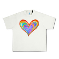 Pistachio Watercolor Pride Heart Urban Heavy Tee - Jasminsmagicworld