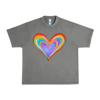 Tornado Watercolor Pride Heart Urban Heavy Tee - Jasminsmagicworld