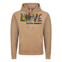 Vintage Coffee love sunflower autism awareness Vintage Hoodie - BarkalooDesign