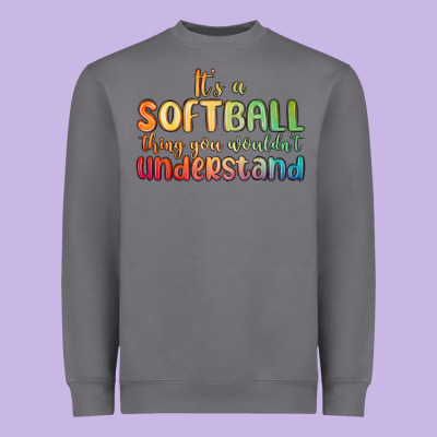 It S A Softball Thing You Wouldn T Understand Heavyweight Sweatshirt Designed By Maliassmallbusiness