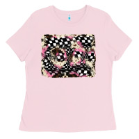 Bubblegum Pink cowhide racing backgraund Ladies Tee - JahusDesignShop