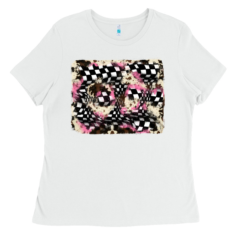 Cowhide Racing Backgraund Ladies Tee by JahusDesignShop | Teevron