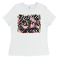 White cowhide racing backgraund Ladies Tee - JahusDesignShop