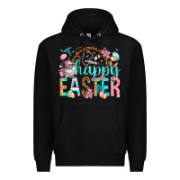 Black Happy Easter Nurse Easter Day Premium Hoodie - HowdyJamesFarm