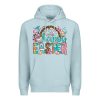 Blue Mist Happy Easter Nurse Easter Day Premium Hoodie - HowdyJamesFarm