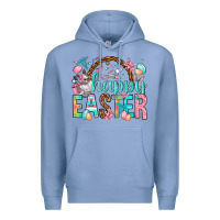 Colony Blue Happy Easter Nurse Easter Day Premium Hoodie - HowdyJamesFarm