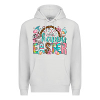 Dove Grey Happy Easter Nurse Easter Day Premium Hoodie - HowdyJamesFarm
