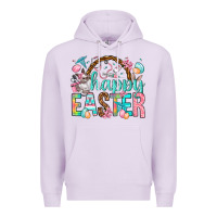 Lilac Happy Easter Nurse Easter Day Premium Hoodie - HowdyJamesFarm