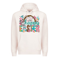 Pale Pink Happy Easter Nurse Easter Day Premium Hoodie - HowdyJamesFarm
