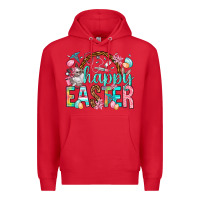 Red Happy Easter Nurse Easter Day Premium Hoodie - HowdyJamesFarm