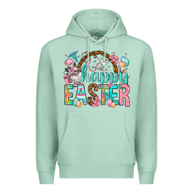 Happy Easter Nurse Easter Day Premium Hoodie by HowdyJamesFarm | Teevron