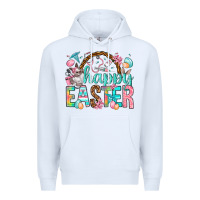 White Happy Easter Nurse Easter Day Premium Hoodie - HowdyJamesFarm