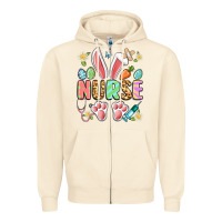 Sandshell easter nurse bunny Zipper Hoodie - Artiststas