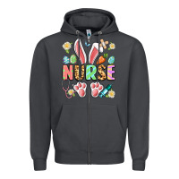 Smoke easter nurse bunny Zipper Hoodie - Artiststas