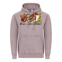 Vintage Zinc Peace Love Rooster With Sunflower Vintage Hoodie - LillyAllenDesigns