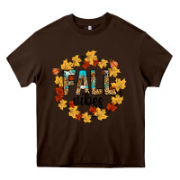 Chocolate Brown fall vibes Heavy Core Tee - CowhideDigitalArt