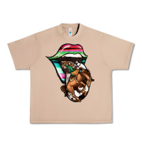 Burro Serape Cowboy Tongue Urban Heavy Tee - Jasminsmagicworld
