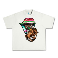 Pistachio Serape Cowboy Tongue Urban Heavy Tee - Jasminsmagicworld