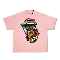 Salmon Serape Cowboy Tongue Urban Heavy Tee - Jasminsmagicworld