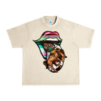 Sandshell Serape Cowboy Tongue Urban Heavy Tee - Jasminsmagicworld