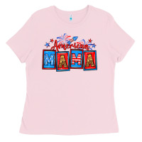 Bubblegum Pink American mama Ladies Tee - Neo Western
