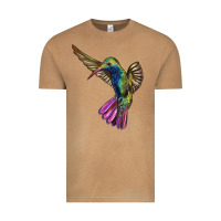 Vintage Camel Broad Billed Hummingbird Vintage Tee - LillyAllenDesigns