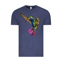 Vintage Denim Broad Billed Hummingbird Vintage Tee - LillyAllenDesigns
