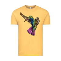 Vintage Mustard Broad Billed Hummingbird Vintage Tee - LillyAllenDesigns