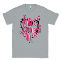 Heather Grey pink vibes Classic Tee - MaliasSmallBusiness