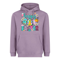Lavender Happy Easter eggs Nurse Heavyweight Hoodie - NancyCooperArtShop