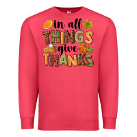 Cardinal In all things give thanks Premium Sweatshirt - NancyCooperArtShop