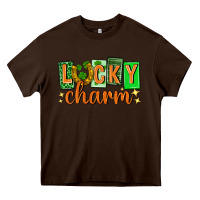 Chocolate Brown Lucky charm st. patricks day Heavy Core Tee - Neo Western